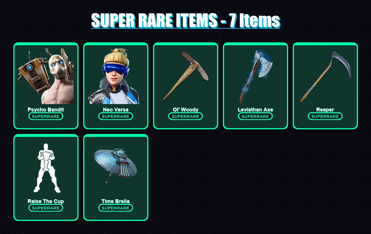 [PC/XBOX/PSN] | Psycho Bandit | Neo Versa | Raz | Alli | The Scientist | 148 skin | 157 pickaxe | 119 emote | 117 glider | Lv1981