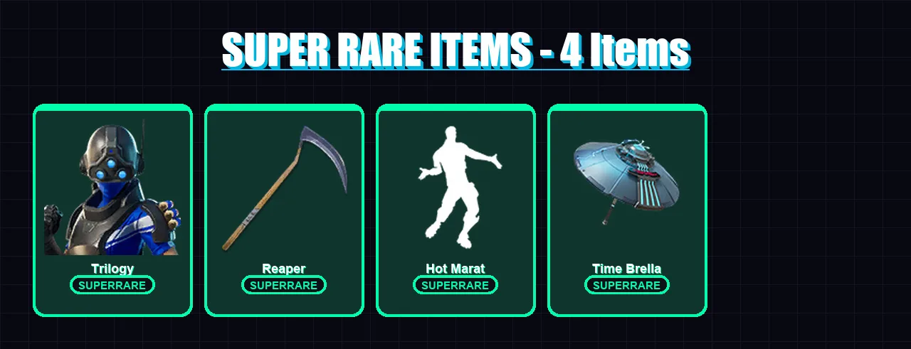 [PS4/PS5/XBOX/PC] | Trilogy | Mandalorian | Enforcer | Zenith | Sentinel | 68 skin | 93 pickaxe | 79 emote | 101 glider | Lv1263
