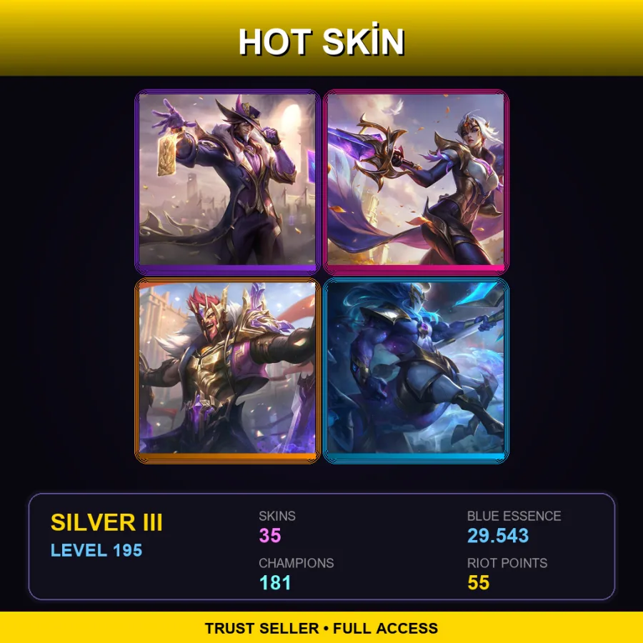 LAS | Lv195 | Silver III | 35 Skin | 181 Champ