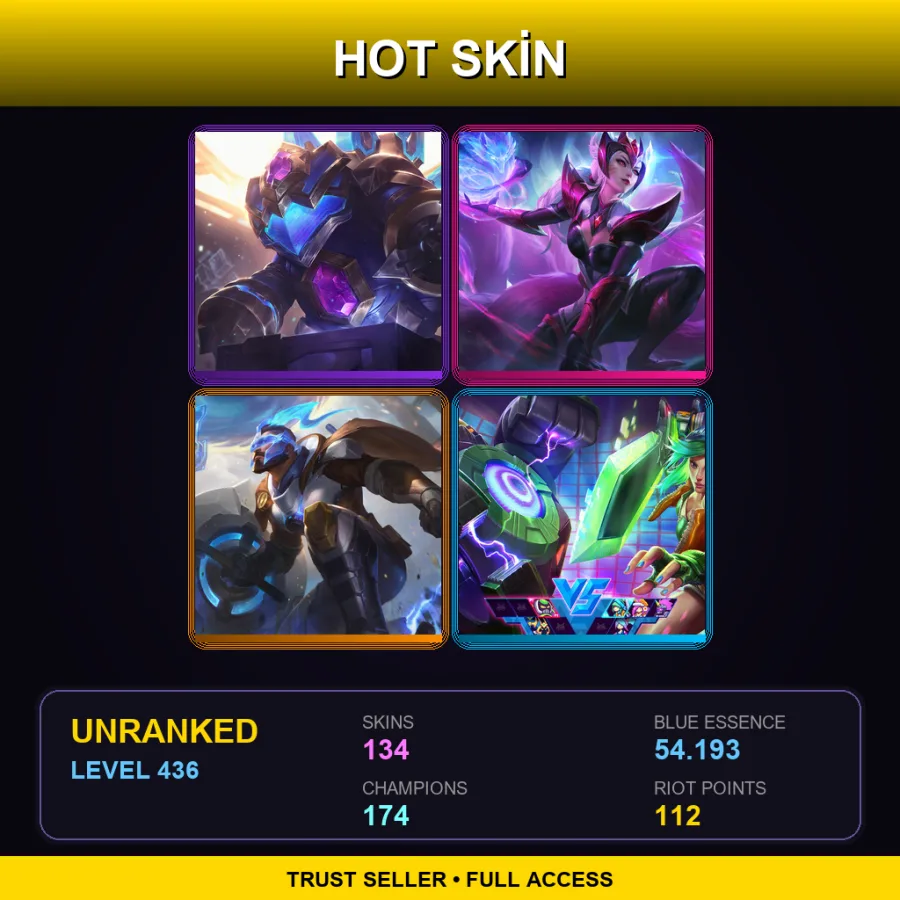 LAN | Lv436 | Unranked | 134 Skin | 174 Champ — Worldbreaker Maokai