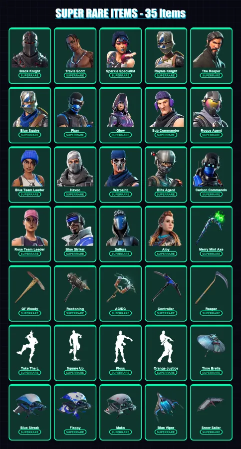 [PS4/PS5/XBOX/PC] | Black Knight | Travis Scott | Sparkle Specialist | 343 skin | Lv2209