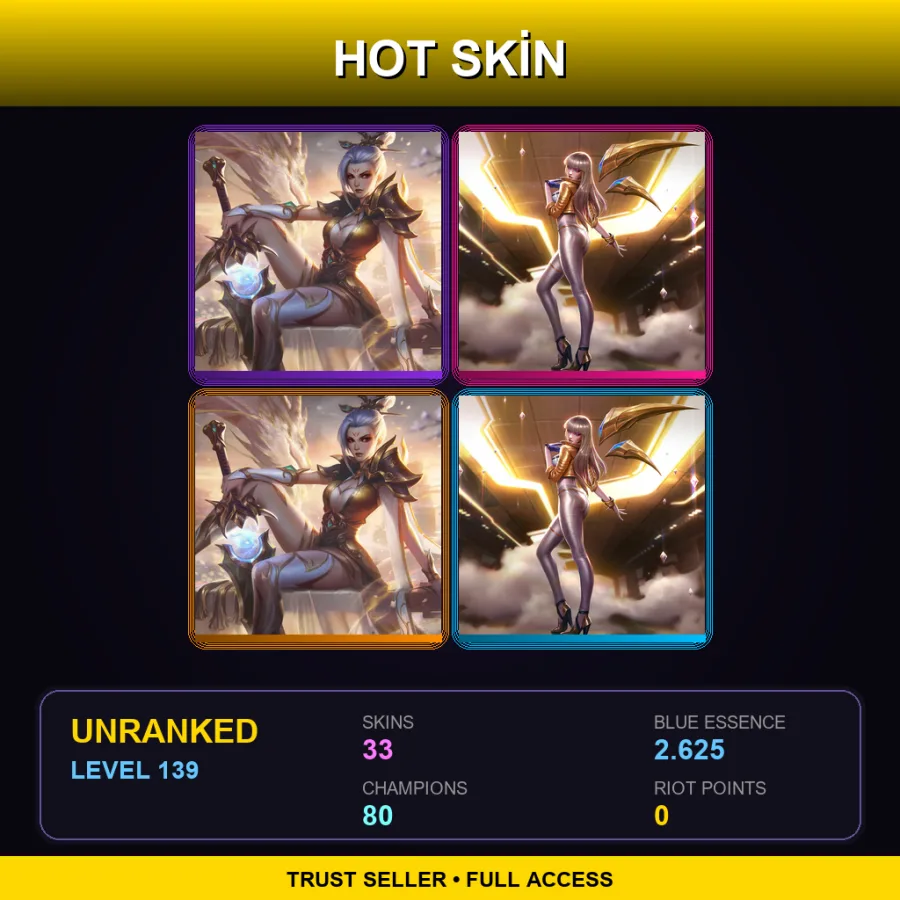 LAS | Lv139 | Unranked | 33 Skin | 80 Champ