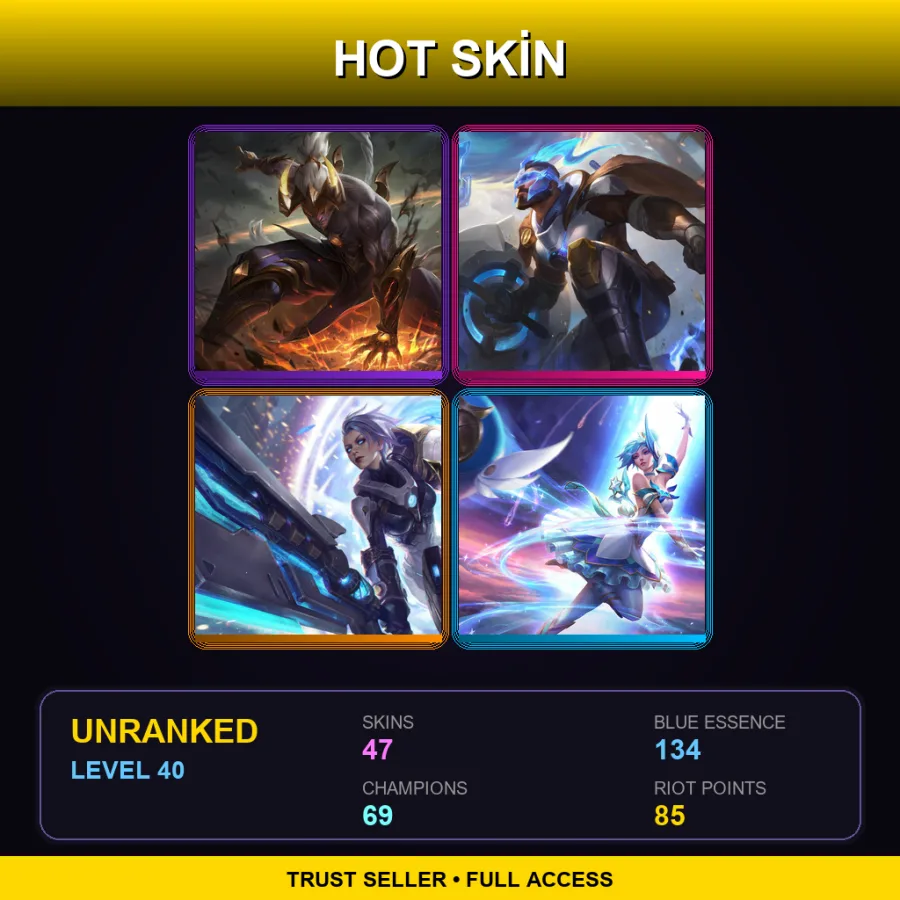 LAS | Lv40 | Unranked | 47 Skin | 69 Champ