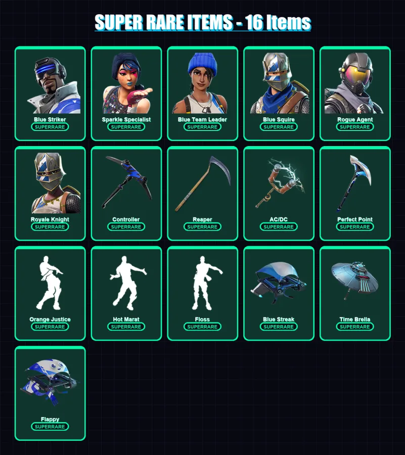 [PS4/PS5/XBOX/PC] | Blue Striker | Sparkle Specialist | Blue Team Leader | 68 skin | Lv1423
