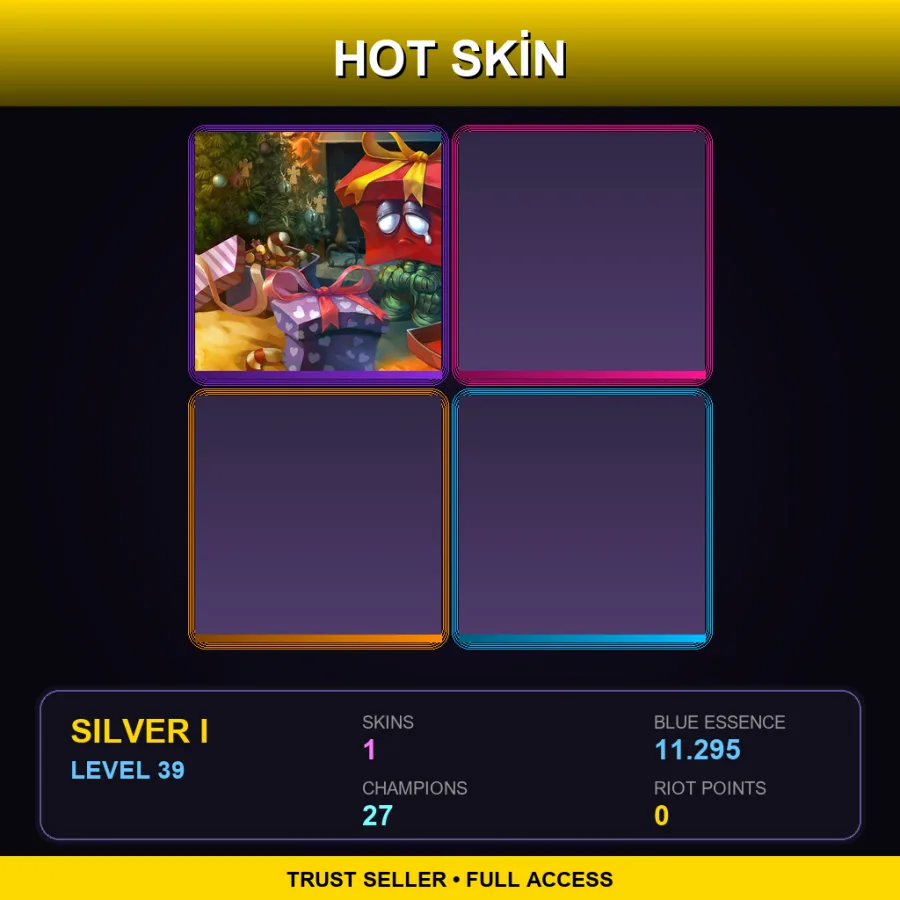 EUW | Lv39 | Silver I | 1 Skin | 27 Champ