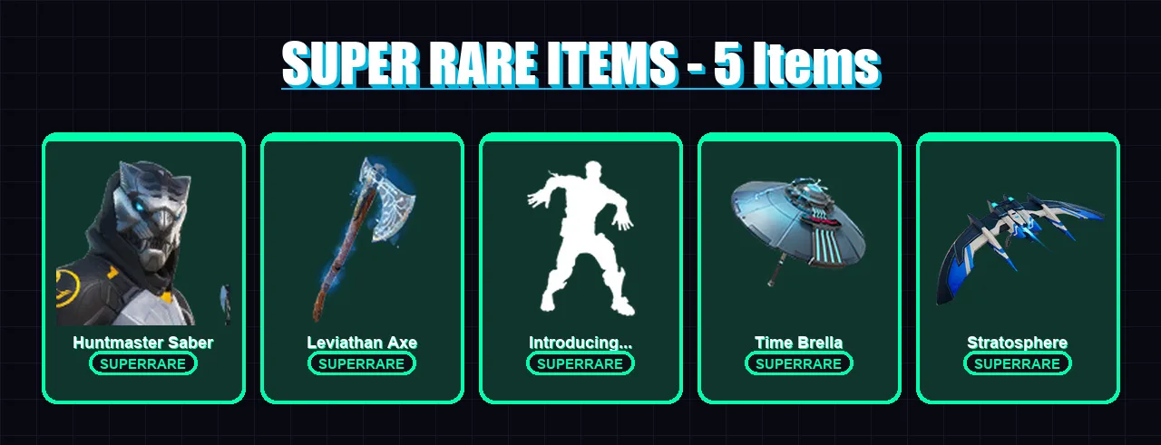 [PS4/PS5/XBOX/PC] | Huntmaster Saber | Menace | Eternal Knight | Kymera | Raz | 149 skin | 163 pickaxe | 148 emote | 119 glider | Lv1869