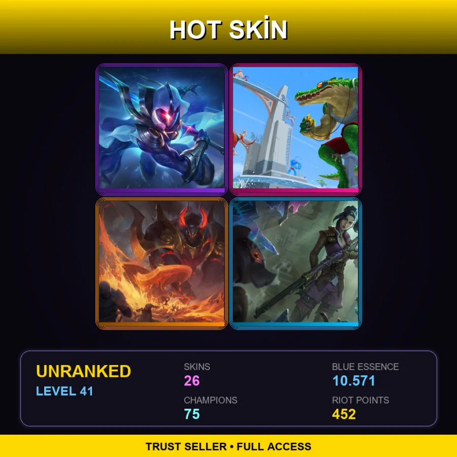 LAS | Lv41 | Unranked | 26 Skin | 75 Champ — Fiddle Me Timbers