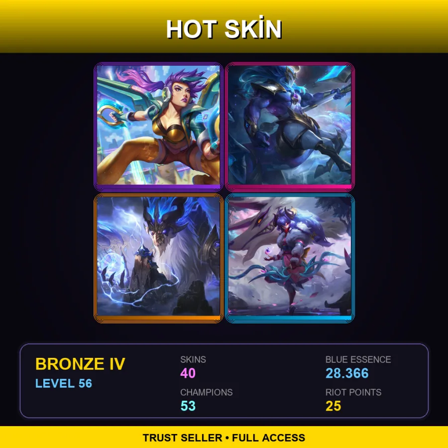 LAS | Lv56 | Bronze IV | 40 Skin | 53 Champ