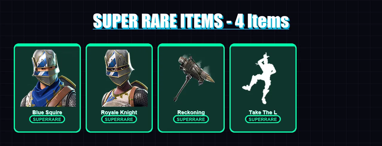 [PC/XBOX/PSN] | Blue Squire | Royale Knight | Dark Voyager | Hybrid | Calamity | 23 skin | 19 pickaxe | 26 emote | 23 glider | Lv270