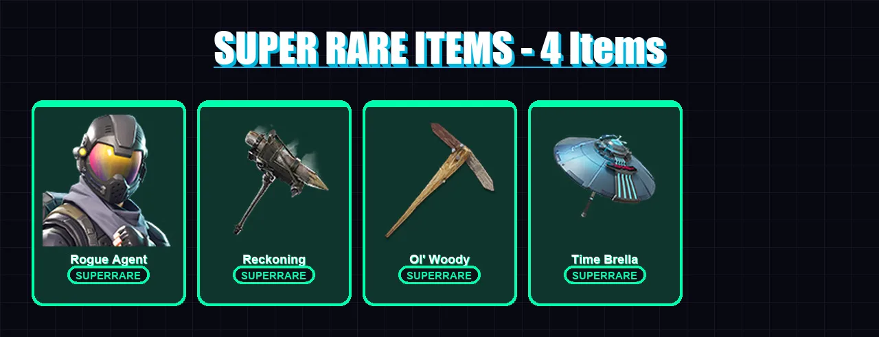[PC] | Rogue Agent | Zenith | Calamity | Hybrid | Kado Thorne | 67 skin | 78 pickaxe | 60 emote | 58 glider | Lv955