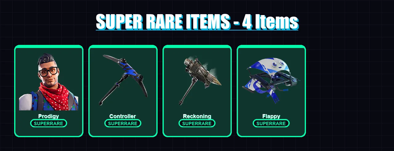 [PS4/PS5/XBOX/PC] | Prodigy | Fusion | Calamity | Fade | Lynx | 56 skin | 65 pickaxe | 55 emote | 65 glider | Lv1476