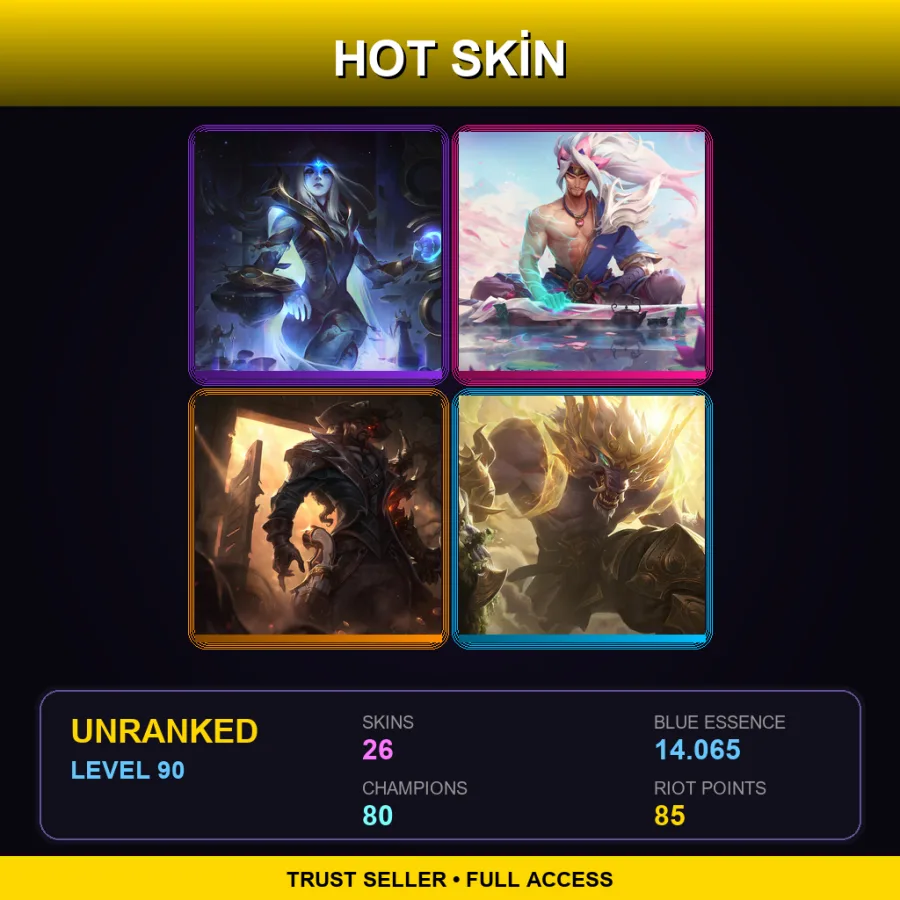 EUNE | Lv90 | Unranked | 26 Skin | 80 Champ — Street Demons Briar