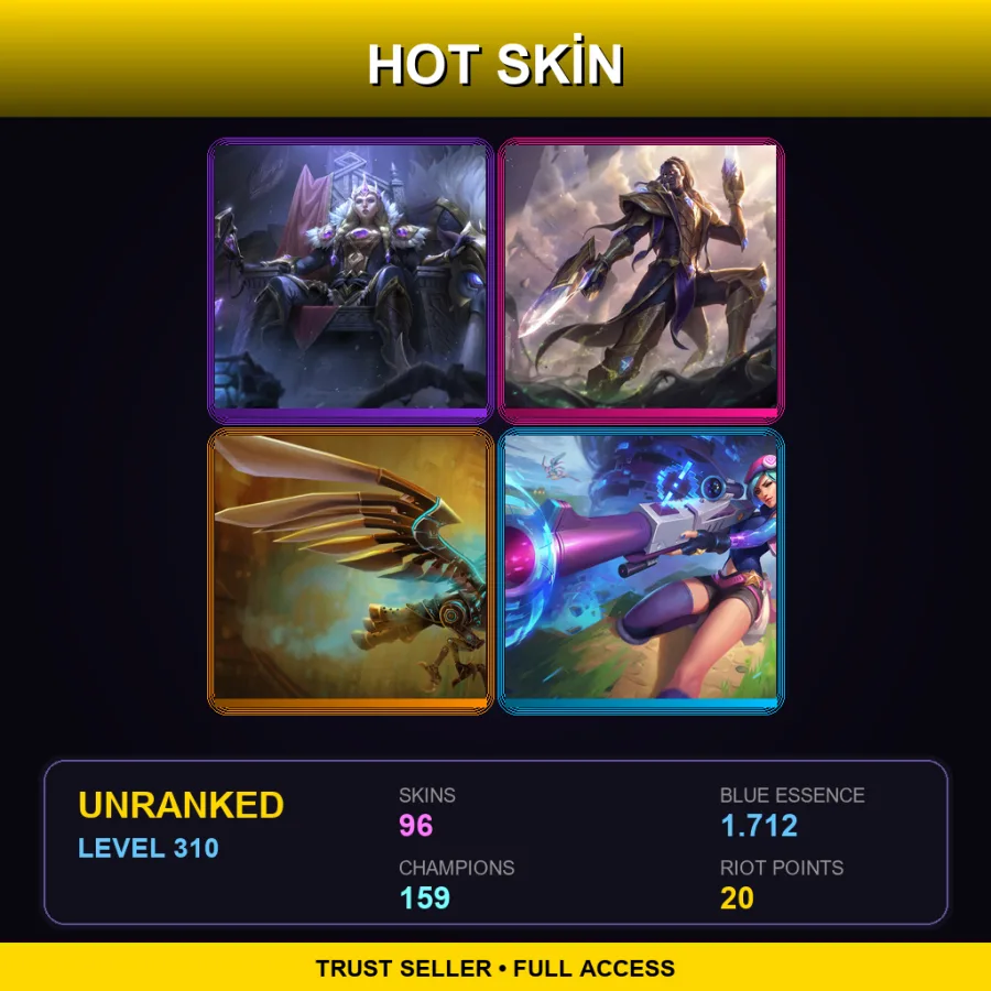 LAN | Lv310 | Unranked | 96 Skin | 159 Champ — Sea Dog Yasuo