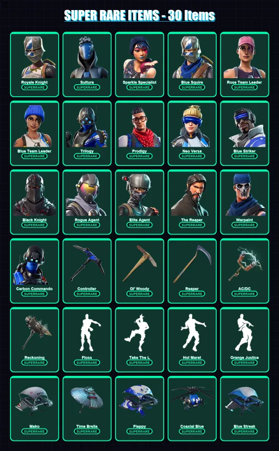 [PS4/PS5/XBOX/PC] | Royale Knight | Sultura | Sparkle Specialist | 128 skin | Lv1870