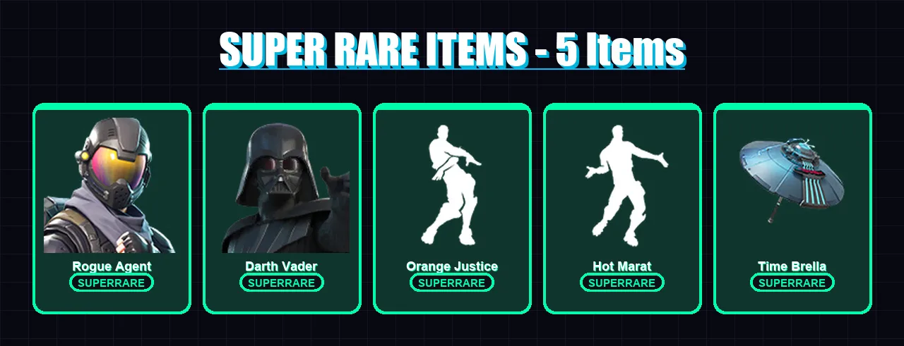 [PC/XBOX/PSN] | Rogue Agent | Darth Vader | Son Goku | Twyn | Era | 57 skin | 62 pickaxe | 44 emote | 68 glider | Lv871