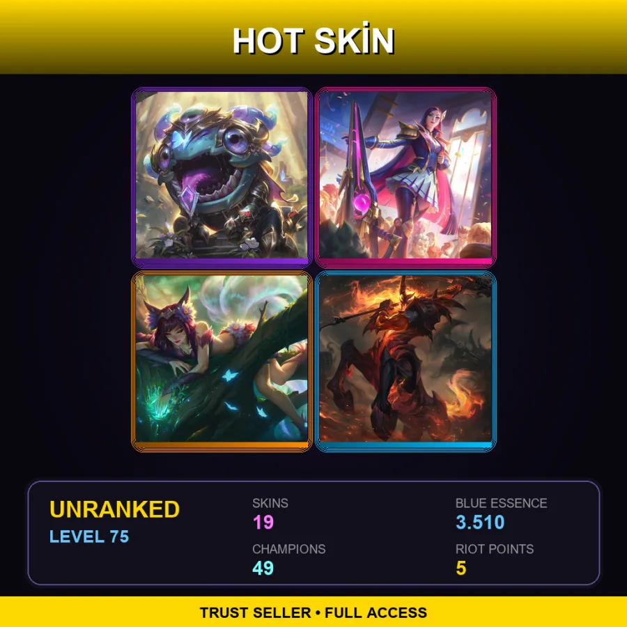 LAS | Lv75 | Unranked | 19 Skin | 49 Champ — Odyssey Kayn