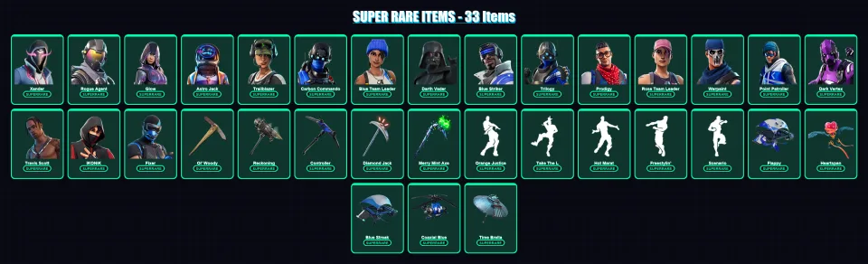 [PC] | Xander | Rogue Agent | Glow | Astro Jack | Trailblazer | 274 skin | 271 pickaxe | 195 emote | 201 glider | Lv2320 — main preview