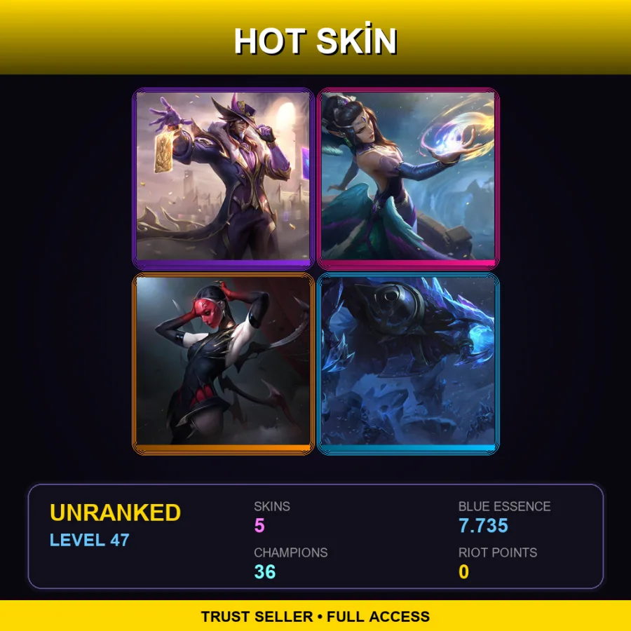 LAS | Lv47 | Unranked | 5 Skin | 36 Champ