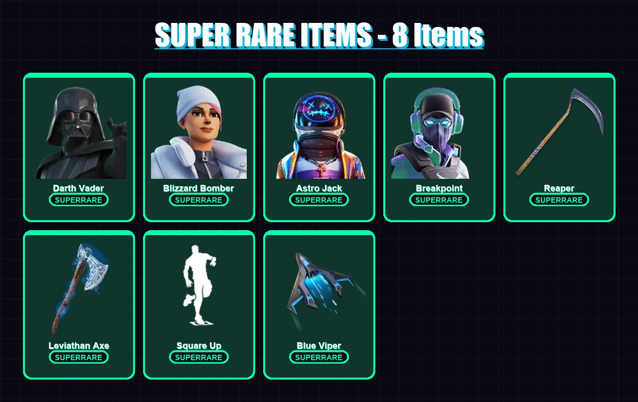 [PS4/PS5/PC] | Darth Vader | Blizzard Bomber | Astro Jack | Breakpoint | Predator | 195 skin | 179 pickaxe | 134 emote | 123 glider | Lv2158