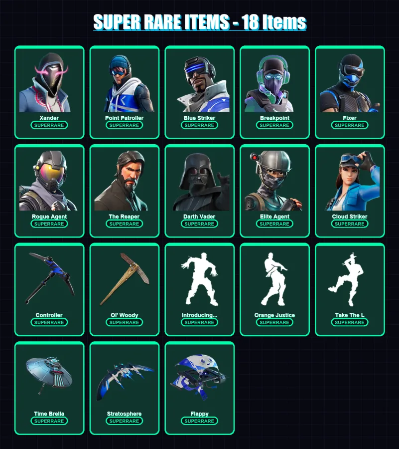 [PC/XBOX/PSN] | Xander | Point Patroller | Blue Striker | Breakpoint | Fixer | 291 skin | 230 pickaxe | 180 emote | 173 glider | Lv2572 — Fortnite account