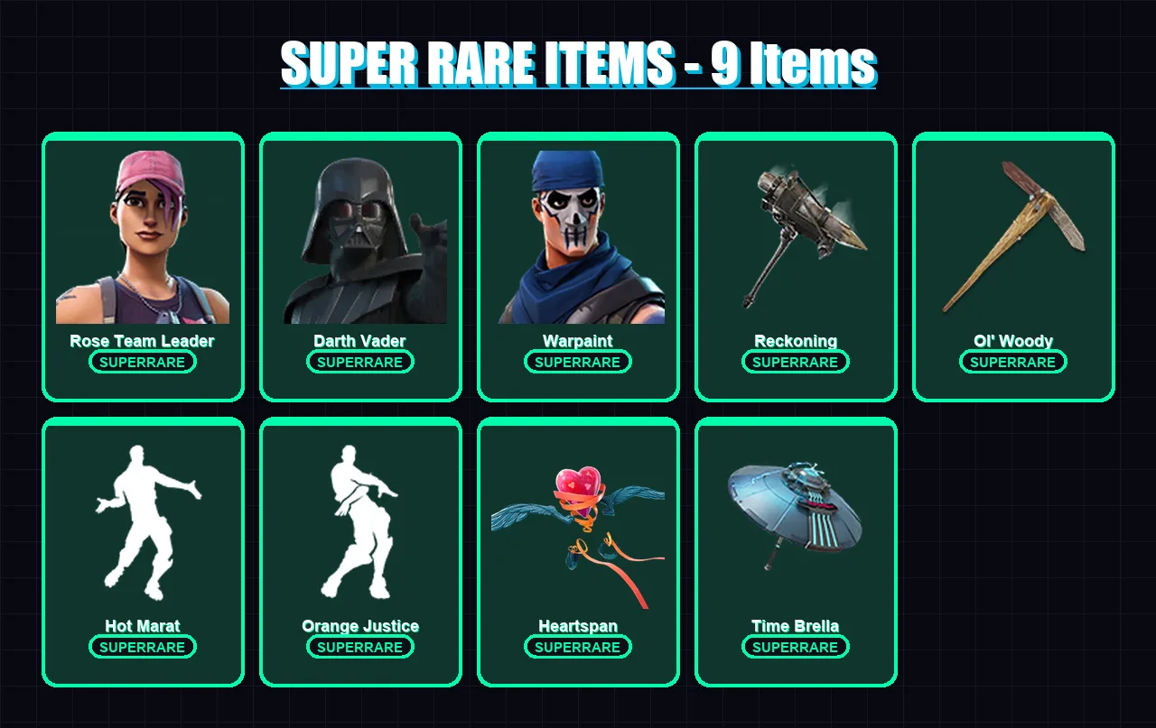 [PC/PSN] | Rose Team Leader | Darth Vader | Warpaint | Carbide | The Foundation | 107 skin | 99 pickaxe | 105 emote | 98 glider | Lv1271 — Fortnite account
