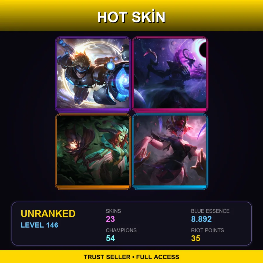 BR | Lv146 | Unranked | 23 Skin | 54 Champ