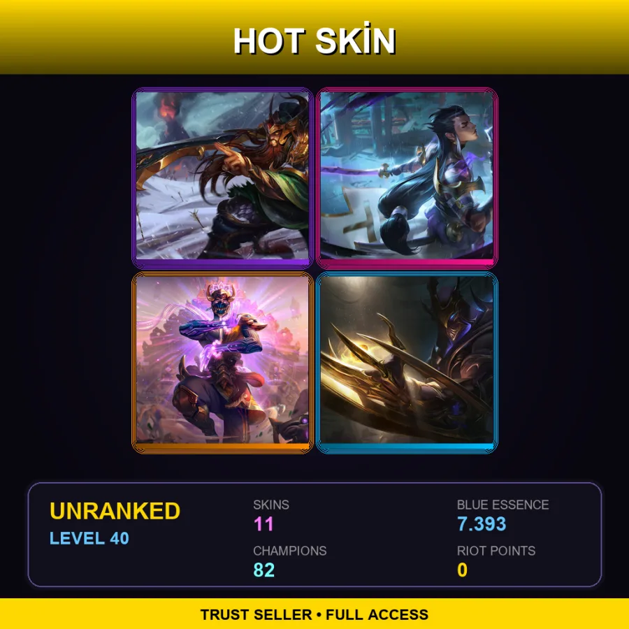 ME | Lv40 | Unranked | 11 Skin | 82 Champ
