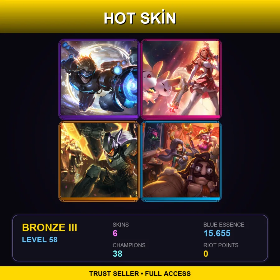 LAS | Lv58 | Bronze III | 6 Skin | 38 Champ