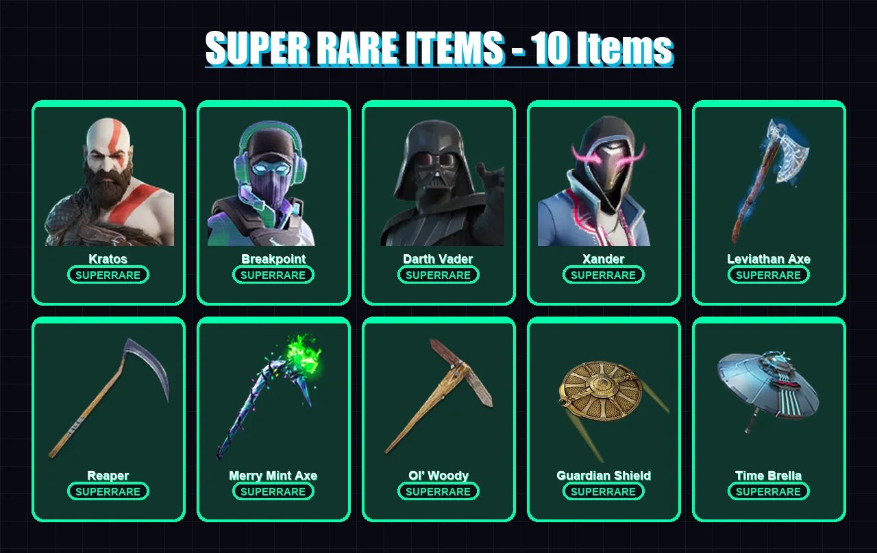 [PC/XBOX/PSN] | Kratos | Breakpoint | Darth Vader | Xander | The Origin | 358 skin | 354 pickaxe | 199 emote | 219 glider | Lv2892 — Fortnite account