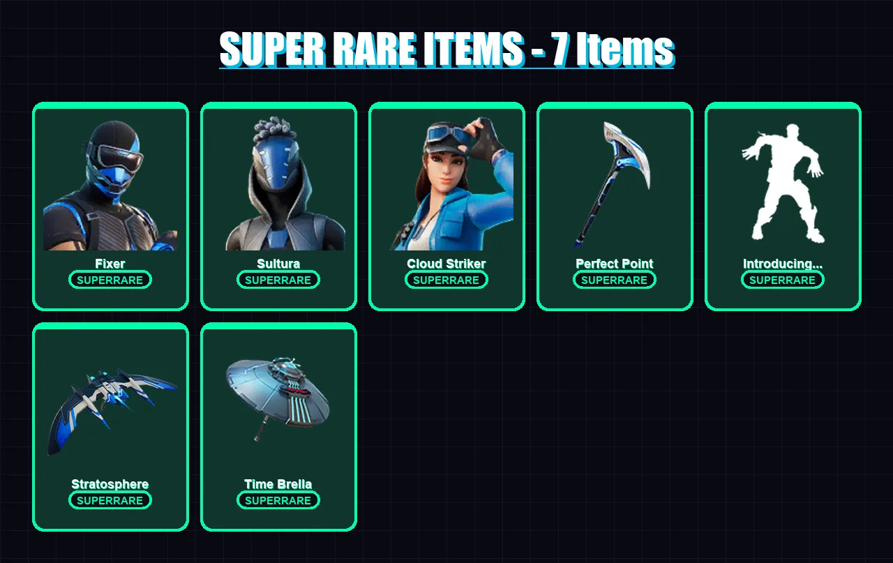 [PS4/PS5/XBOX/PC] | Fixer | Sultura | Cloud Striker | Predator | Peter Griffin | 58 skin | 74 pickaxe | 56 emote | 65 glider | Lv1528