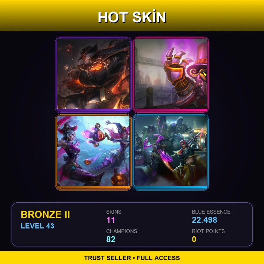 BR | Lv43 | Bronze II | 11 Skin | 82 Champ