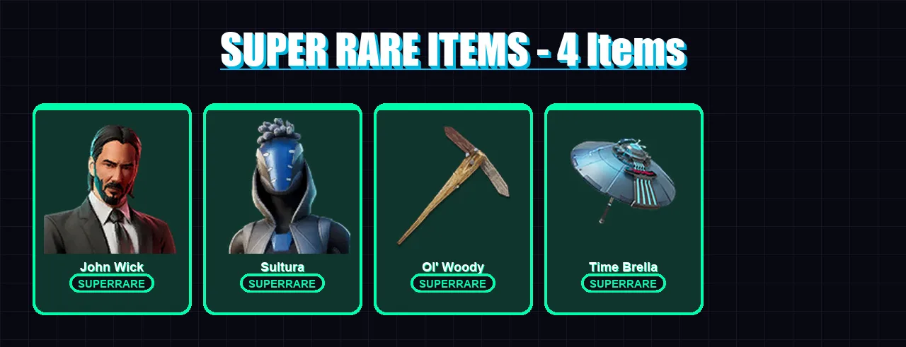 [PC/XBOX] | John Wick | Sultura | Driftwalker | Nezumi | P.A.N.D.A Team Leader | 138 skin | 129 pickaxe | 71 emote | 78 glider | Lv1022 — Fortnite account