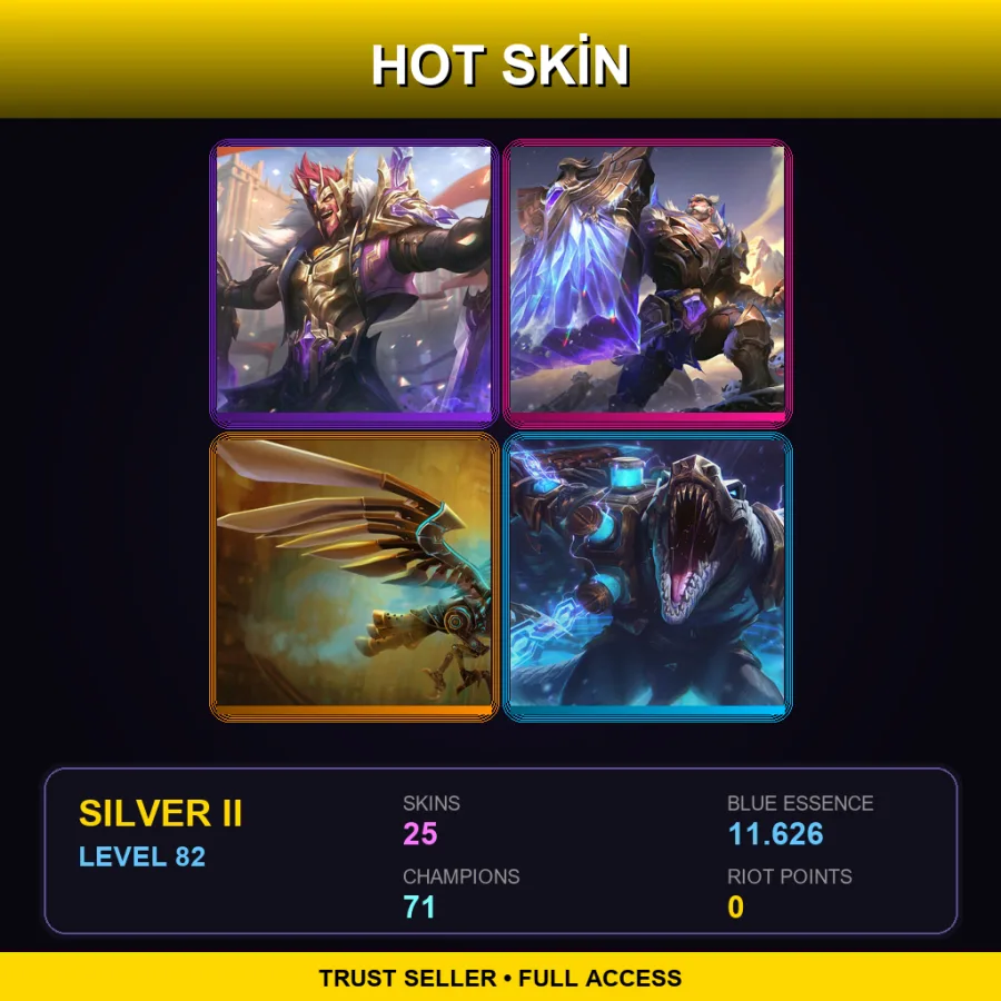 LAS | Lv82 | Silver II | 25 Skin | 71 Champ
