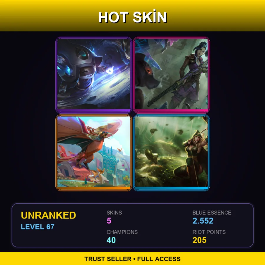EUW | Lv67 | Unranked | 5 Skin | 40 Champ — Papercraft Anivia