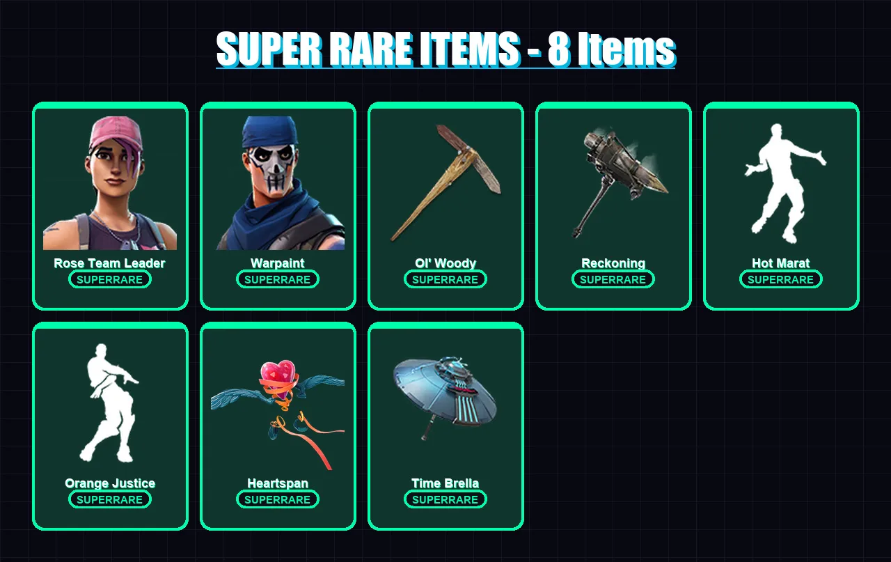 [PC] | Rose Team Leader | Warpaint | Valor | Lynx | Fusion | 97 skin | 97 pickaxe | 88 emote | 99 glider | Lv1123