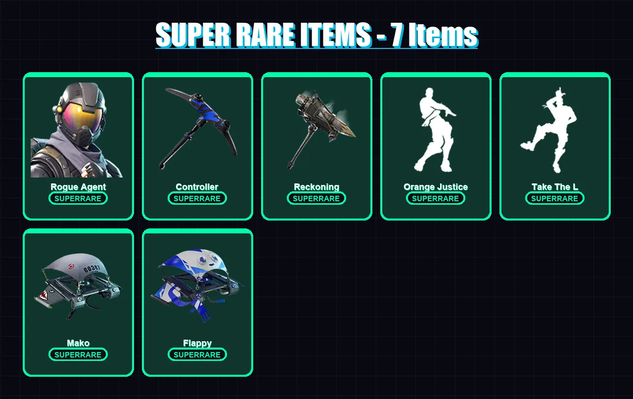 [PC/XBOX] | Rogue Agent | Lynx | Carbide | Drift | Zenith | 24 skin | 17 pickaxe | 23 emote | 24 glider | Lv376