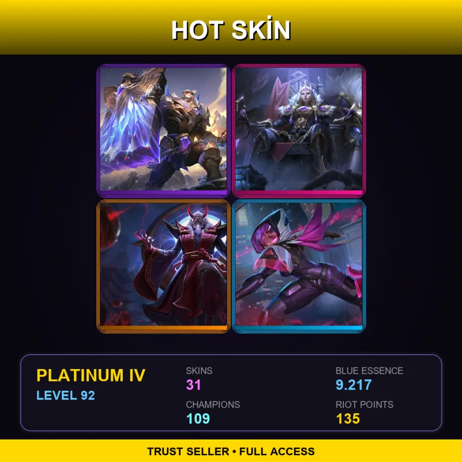BR | Lv92 | Platinum IV | 31 Skin | 109 Champ
