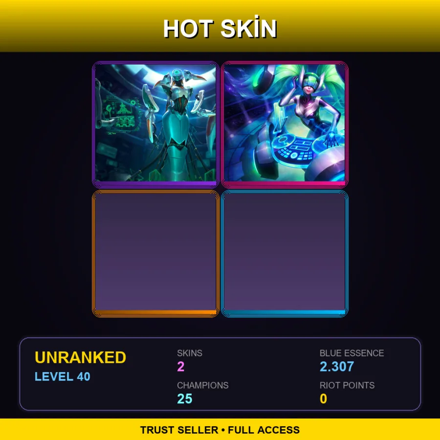 LAS | Lv40 | Unranked | 2 Skin | 25 Champ