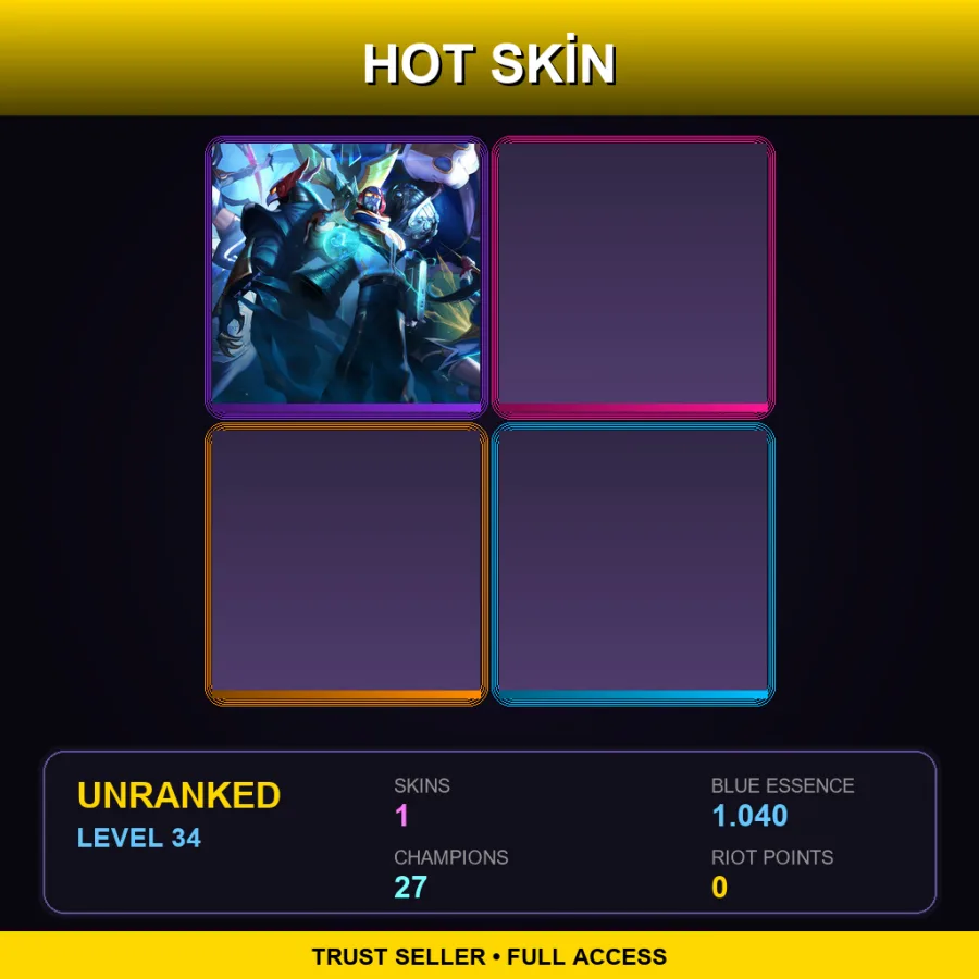 EUW | Lv34 | Unranked | 1 Skin | 27 Champ with Annie