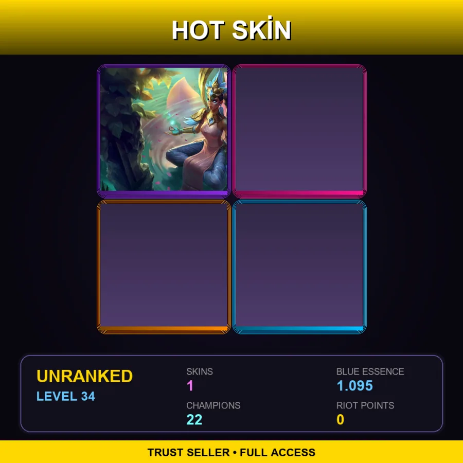LAS | Lv34 | Unranked | 1 Skin | 22 Champ