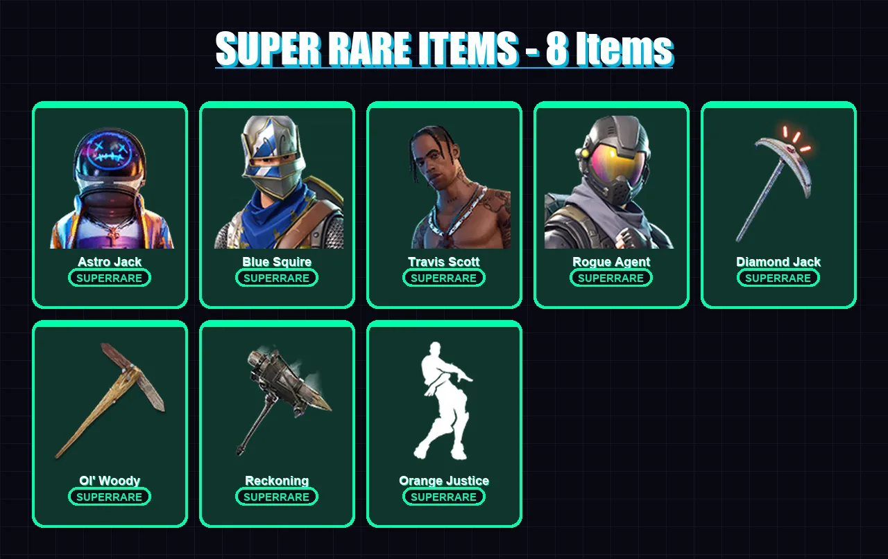 [PC/XBOX/PSN] | Astro Jack | Blue Squire | Travis Scott | Rogue Agent | Galaxia | 105 skin | 68 pickaxe | 109 emote | 74 glider | Lv883 — Fortnite account