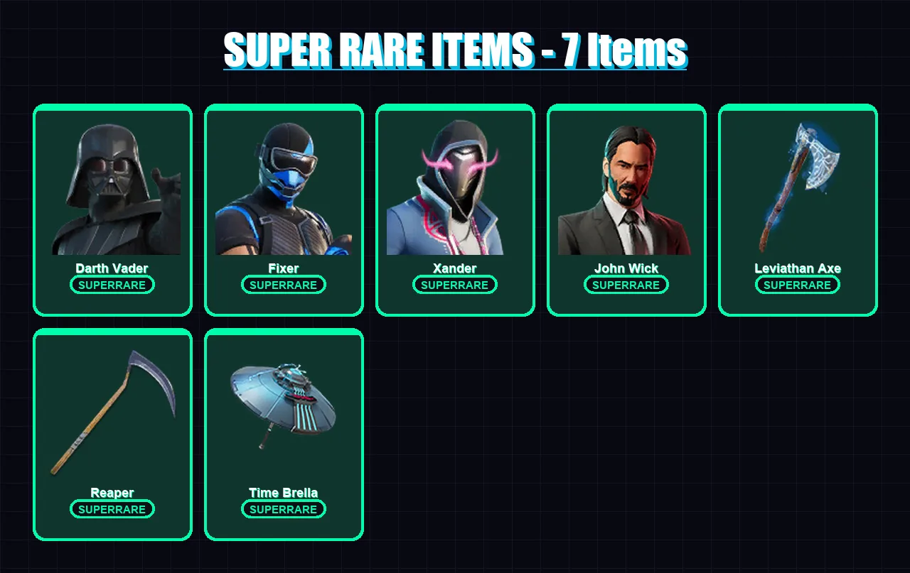 [PC/XBOX/PSN] | Darth Vader | Fixer | Xander | John Wick | Menace | 222 skin | 252 pickaxe | 165 emote | 175 glider | Lv2741 — Fortnite account