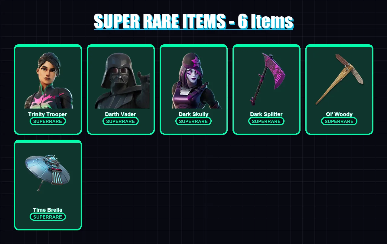 [PC/PSN] | Trinity Trooper | Darth Vader | Dark Skully | The Ageless | Zeus | 341 skin | 345 pickaxe | 214 emote | 213 glider | Lv3378