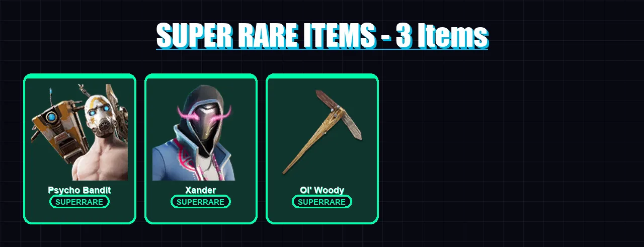 [PS4/PS5/XBOX/PC] | Psycho Bandit | Xander | Undercover Skye | Chaos Director | Unstuffed Guff | 63 skin | 147 pickaxe | 81 emote | 81 glider | Lv15