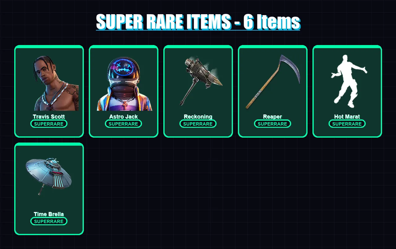 [PC/XBOX/PSN] | Travis Scott | Astro Jack | The Foundation | Peter Griffin | Fusion | 156 skin | 185 pickaxe | 134 emote | 151 glider | Lv1987