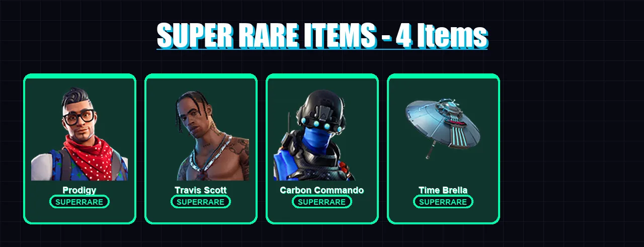 [PC/XBOX] | Prodigy | Travis Scott | Carbon Commando | All Might | Sentinel | 32 skin | 58 pickaxe | 55 emote | 45 glider | Lv787 — Fortnite account