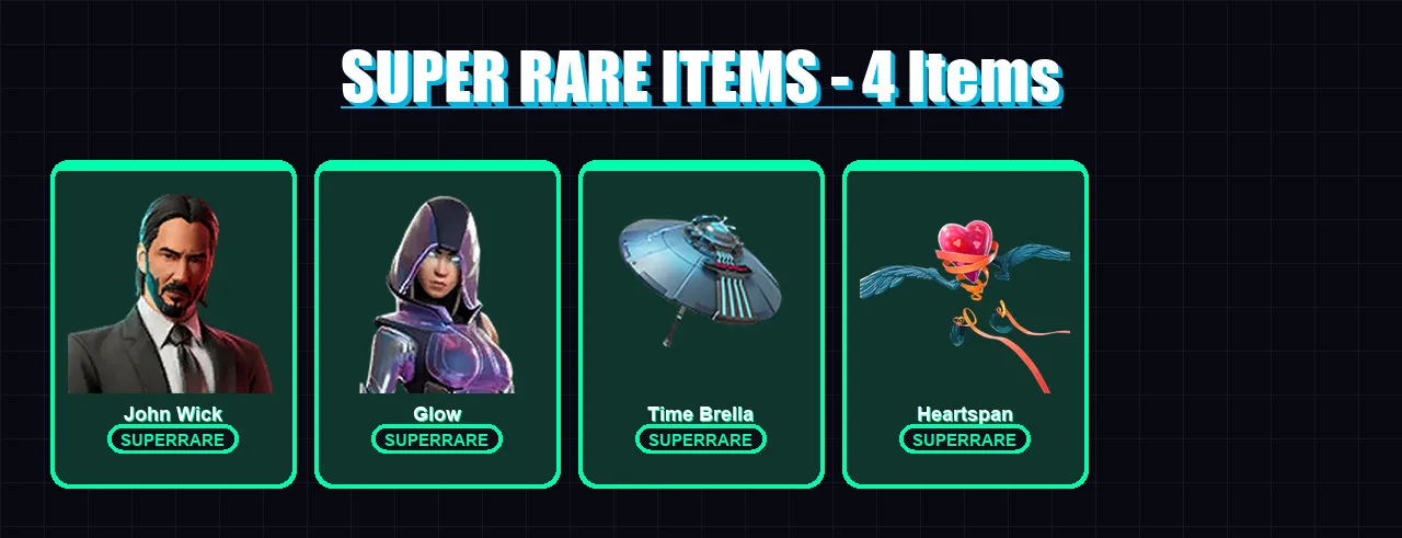 [SWITCH/PSN/PC] | John Wick | Glow | Blackheart | Hybrid | Ruby Shadows | 15 skin | 27 pickaxe | 22 emote | 25 glider | Lv363