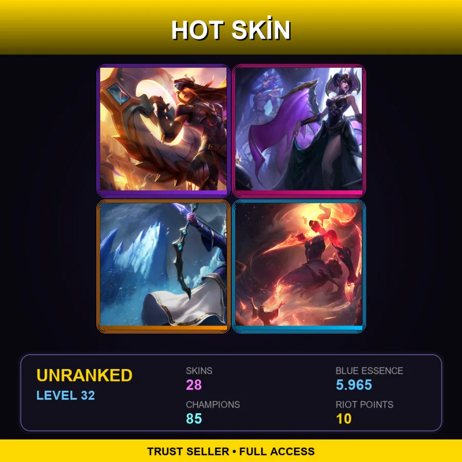 EUW | Lv32 | Unranked | 28 Skin | 85 Champ — Tpa Ezreal