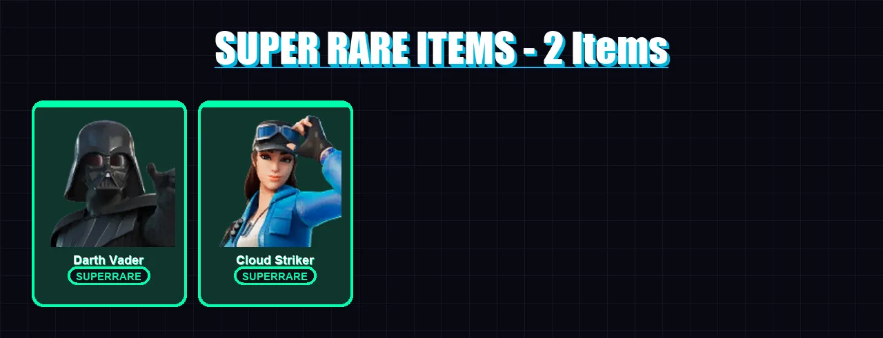 [PC] | Darth Vader | Cloud Striker | Nezumi | Gear Specialist Maya | Renzo the Destroyer | 83 skin | 114 pickaxe | 99 emote | 112 glider | Lv2308