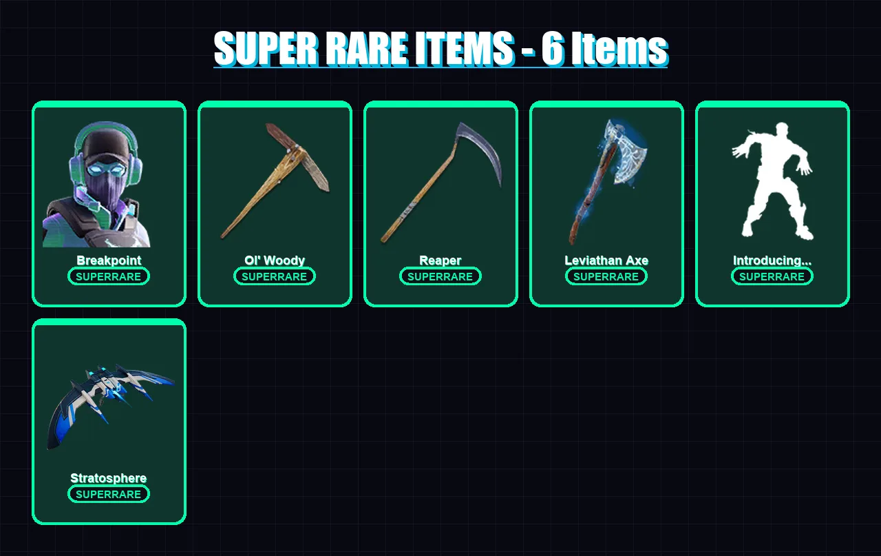 [PC/PSN] | Breakpoint | Kymera | Raz | Galaxia | Menace | 135 skin | 117 pickaxe | 90 emote | 74 glider | Lv1183